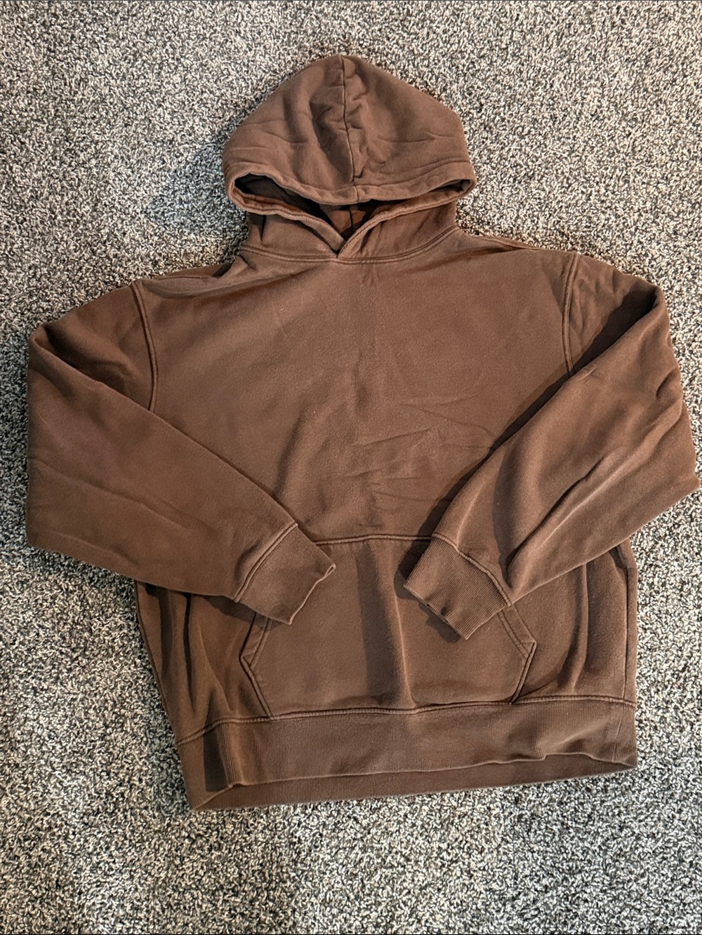Old Navy Men's Mocha Brown Hooded Pullover Sweatshirt